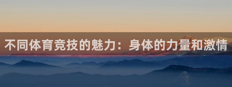 3377体育官网下载官方客服电话：不同体育竞技的魅力：身体的